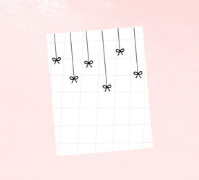 CLEAR Bow Drops Washi Tape // FB Overlay 1.9in Perforated