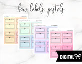 FOIL Bow Labels PRINTABLE (Pastel) + FREE Cut Lines