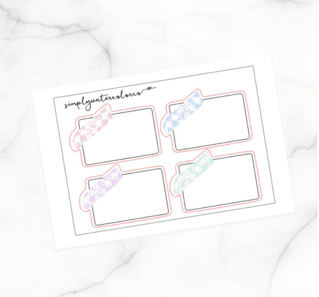 Luxe Bow Labels Pastel