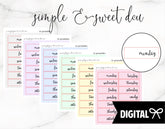 FOIL Simple & Sweet PRINTABLE + FREE Cut Lines